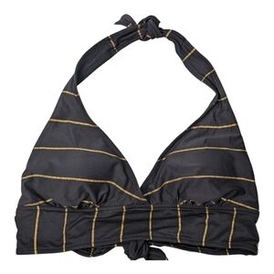 Captiva Stripe Halter Bikini Top Sz XL